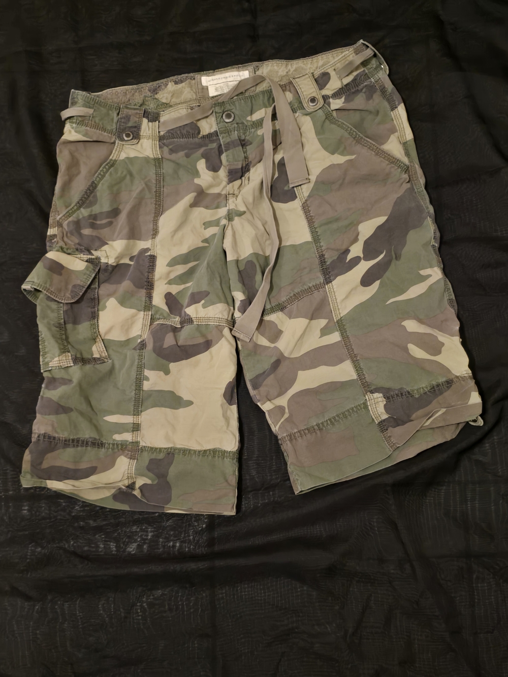Abercrombie & Fitch Womens Camo Cargo Shorts